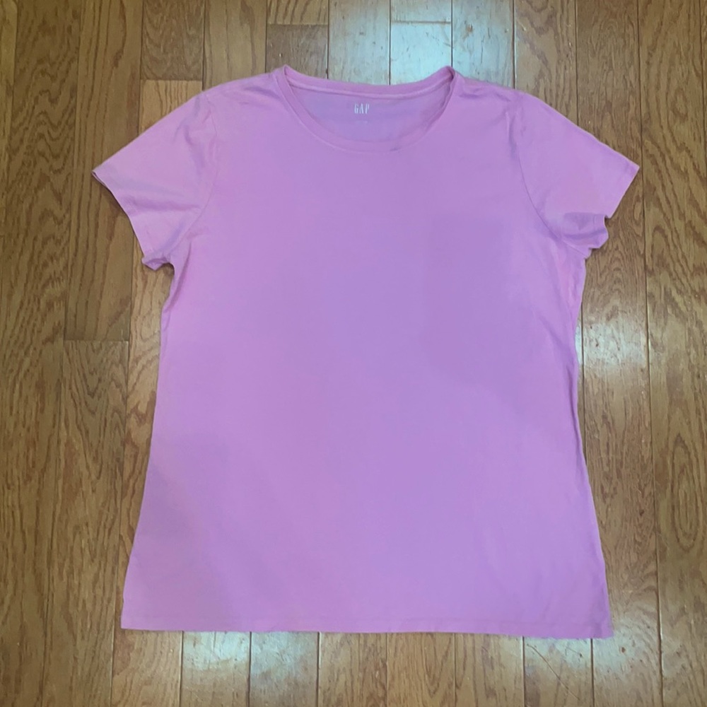 Pink Plain T-Shirt | GAP